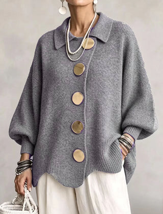 Isadora | Oversized Collared Cardigan