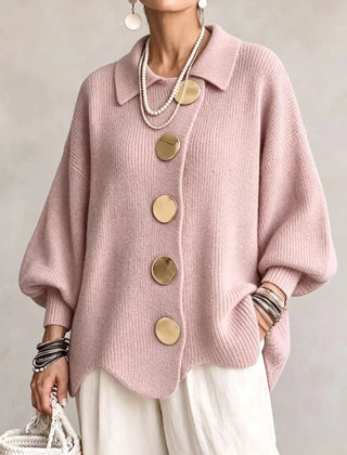 Isadora | Oversized Collared Cardigan