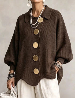 Isadora | Oversized Collared Cardigan