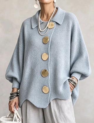 Isadora | Oversized Collared Cardigan