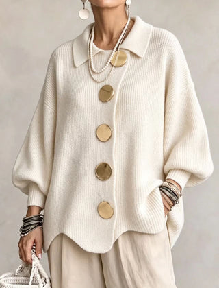 Isadora | Oversized Collared Cardigan