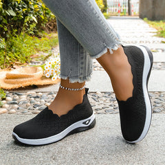 Livia | Scalloped Mesh Trainers