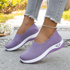 Livia | Scalloped Mesh Trainers