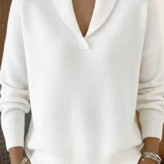 Elise | Draped V-Neck Jumper