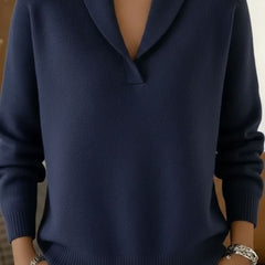 Elise | Draped V-Neck Jumper