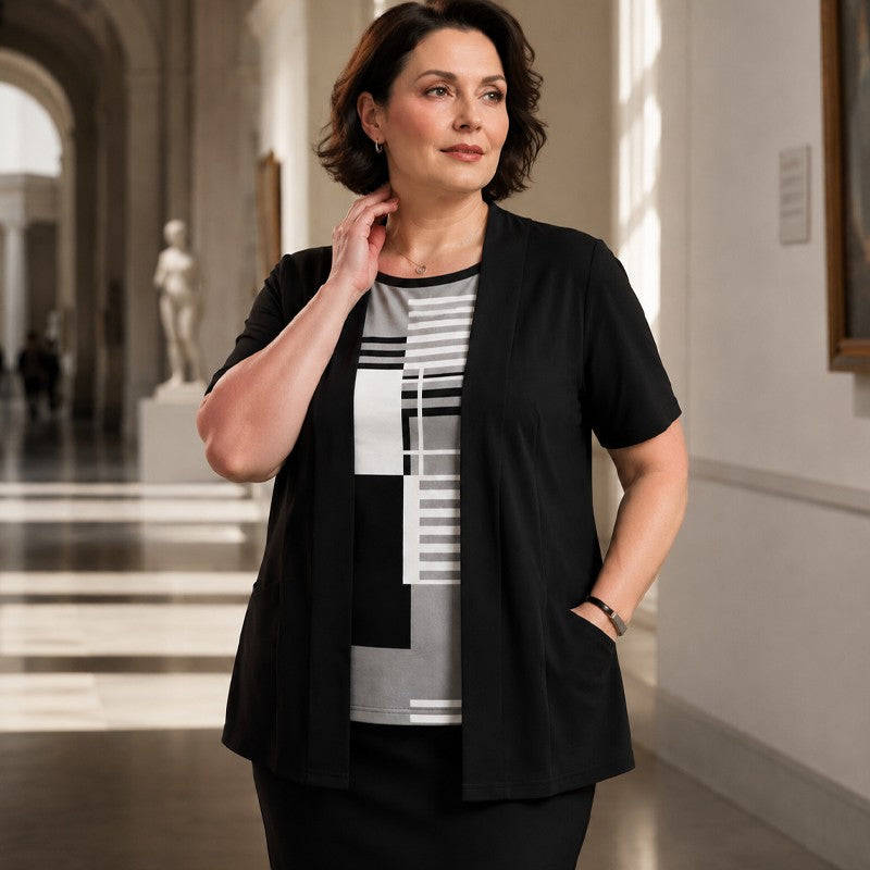 Margot | Short Sleeve Layered Top
