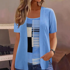 Margot | Short Sleeve Layered Top