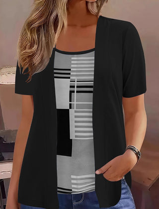 Margot | Short Sleeve Layered Top