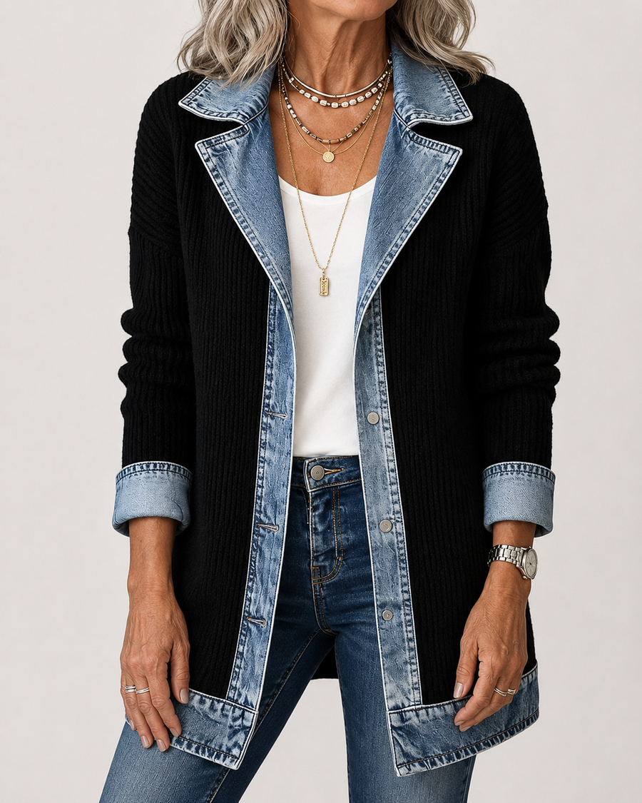 Imogen | Denim Patchwork Jacket