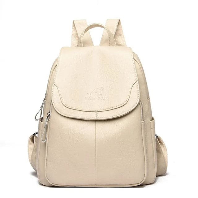 PHOEBE | SECURE LEATHER BACKPACK