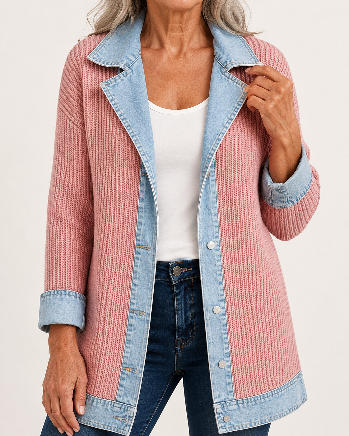 Imogen | Denim Patchwork Jacket