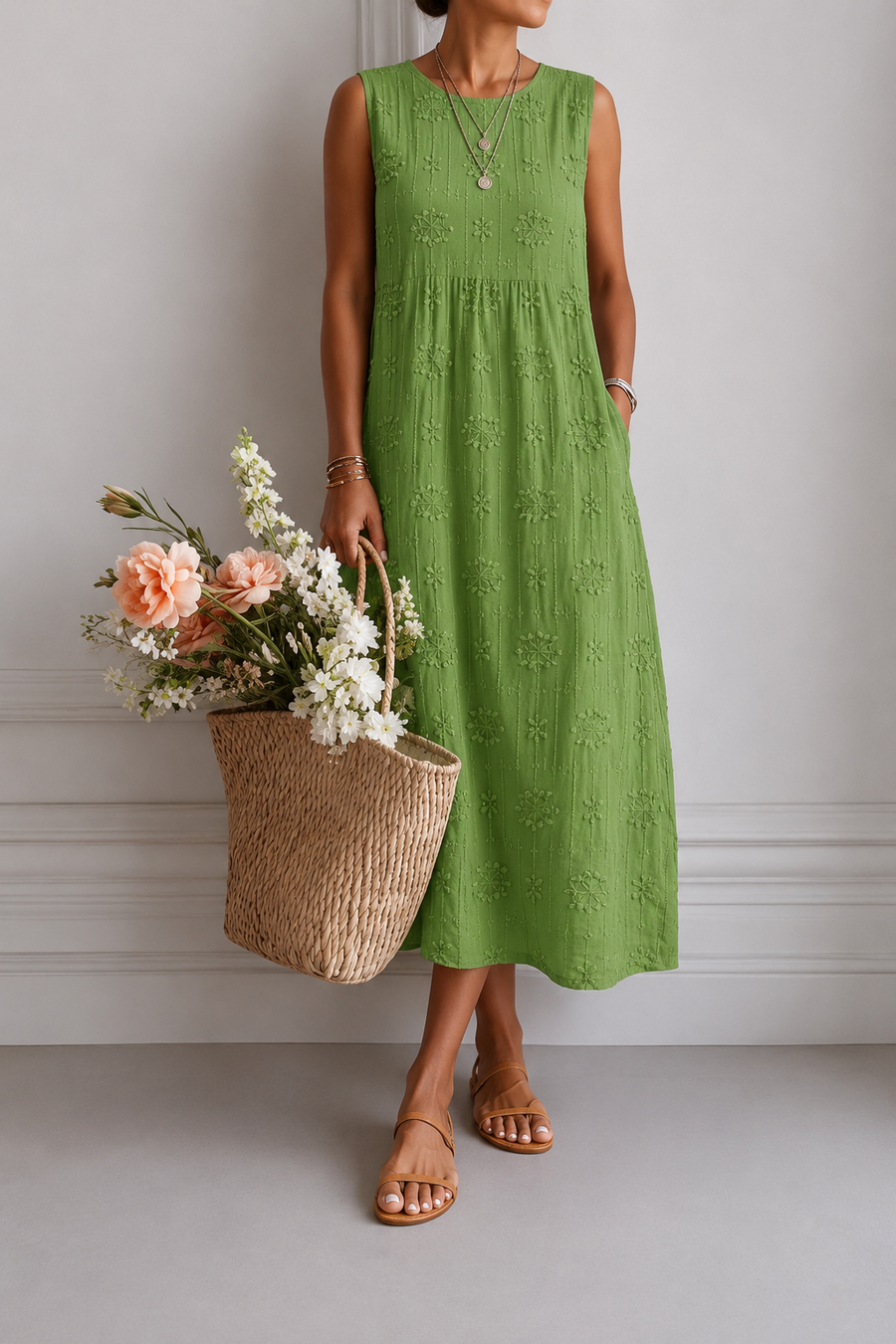 Olivia | Lightweight Everyday Midi Dress