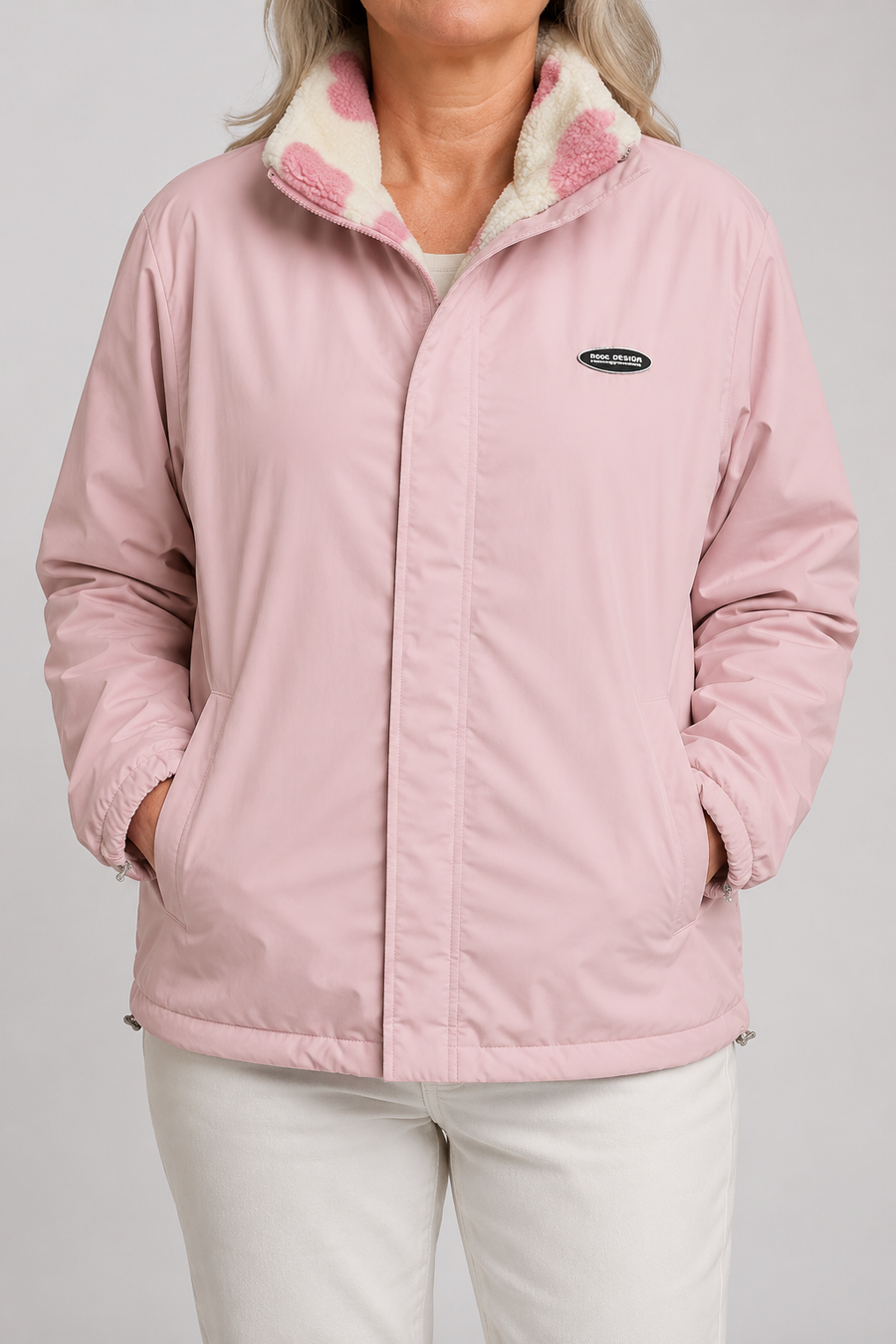 Clara | Reversible Heart Print Jacket