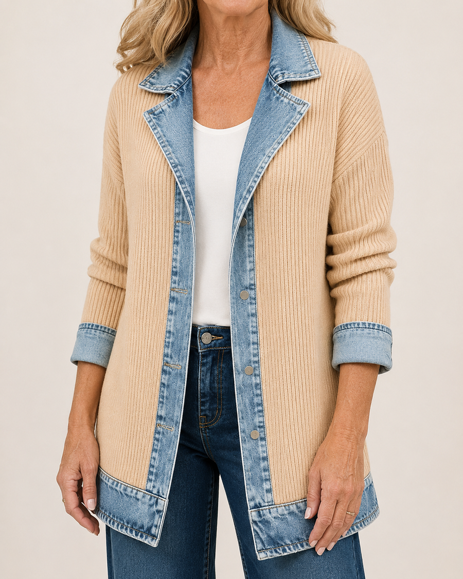 Imogen | Denim Patchwork Jacket