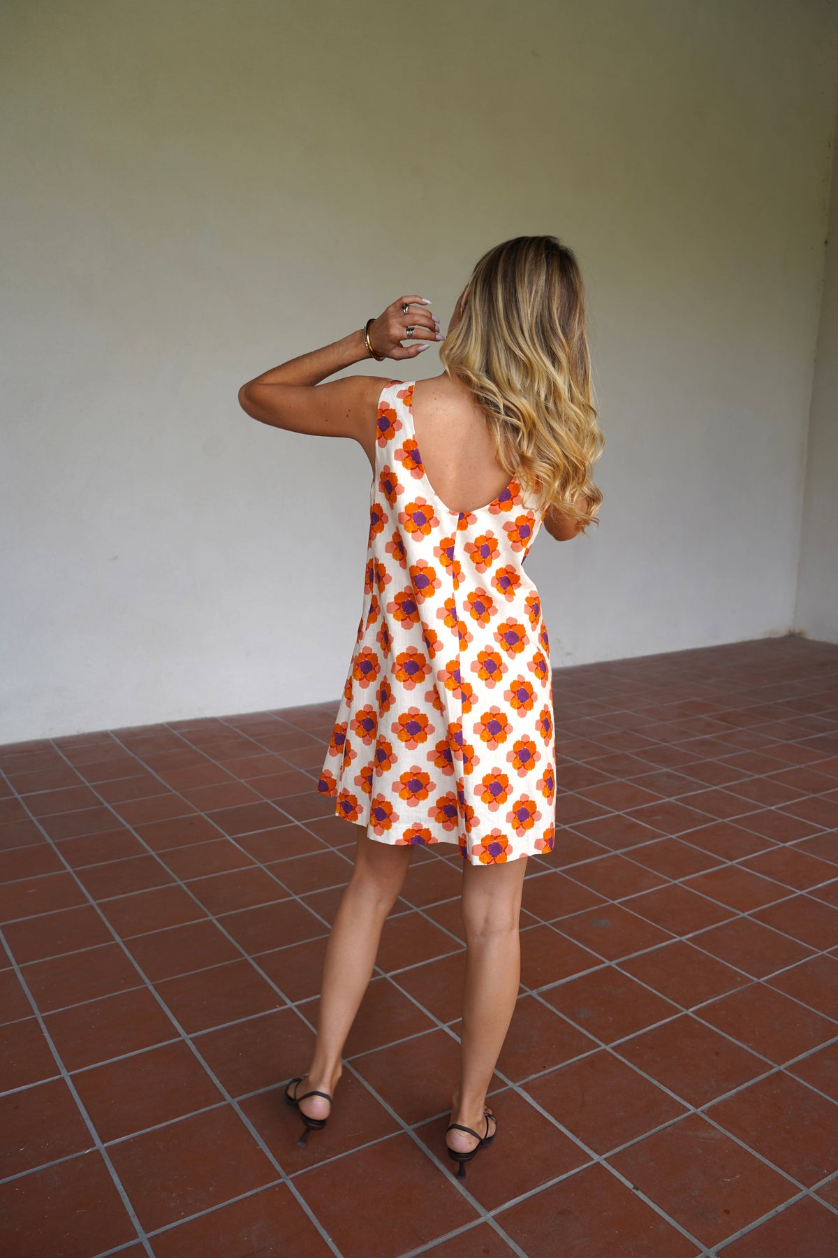 Marguerite | Retro Floral A-Line Dress