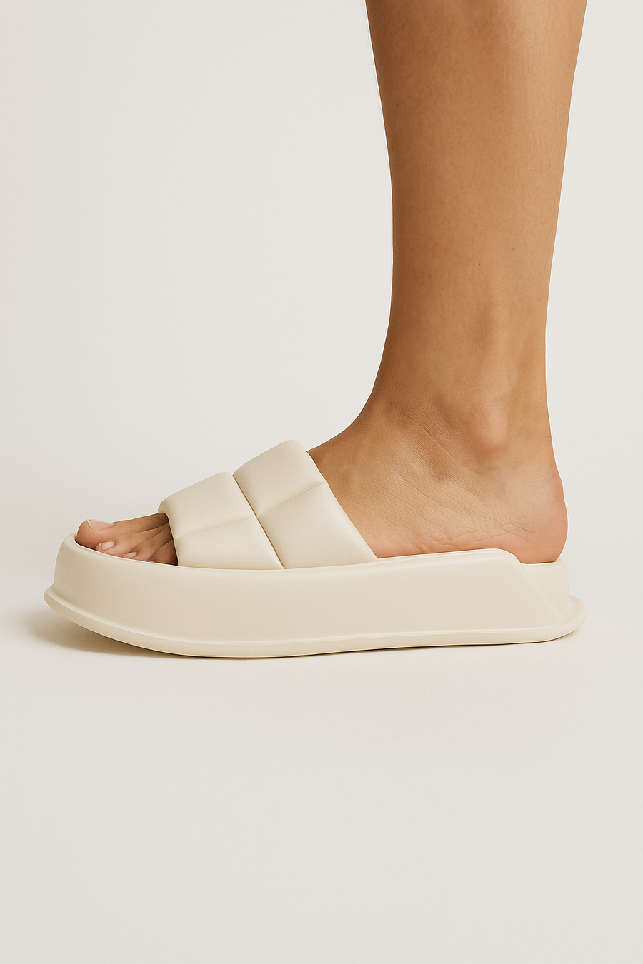 Handmade Sheepskin Leather Platform Sandals