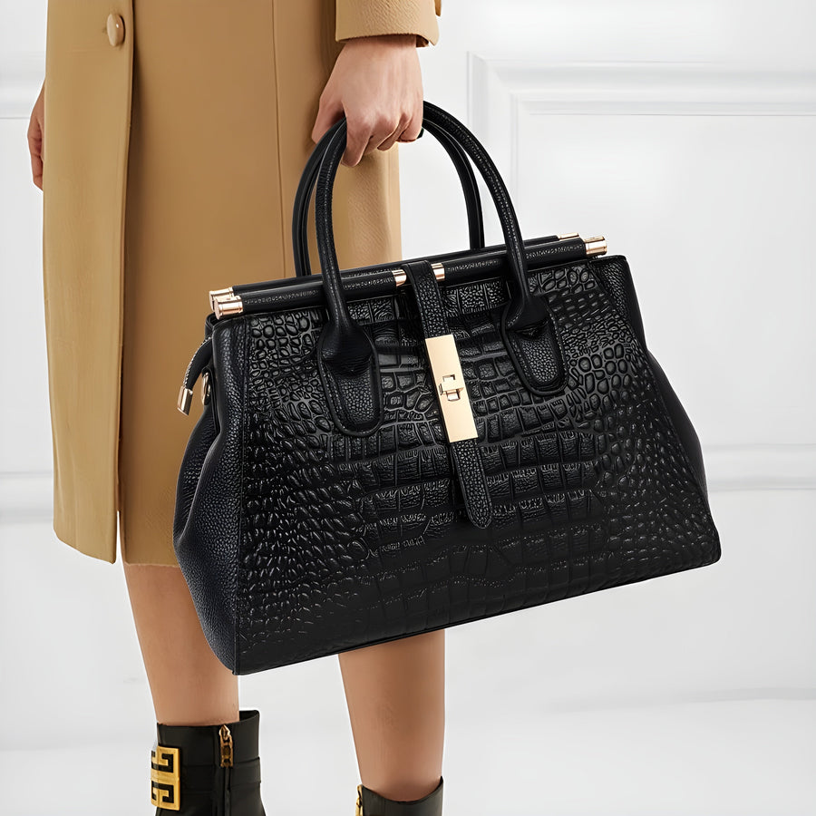 AURELIA | CROC HANDBAG