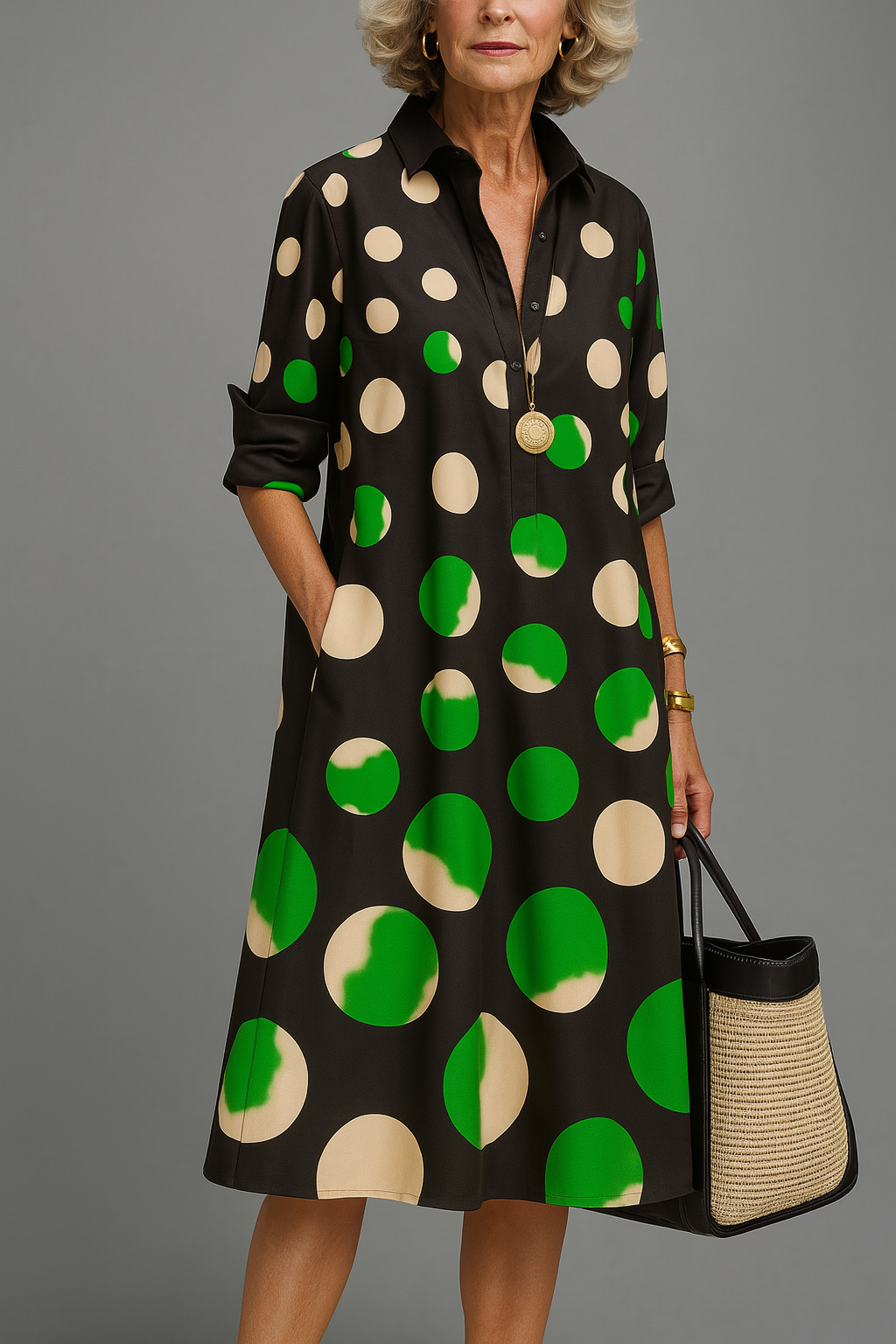 Ariane | Polished Midi Dress