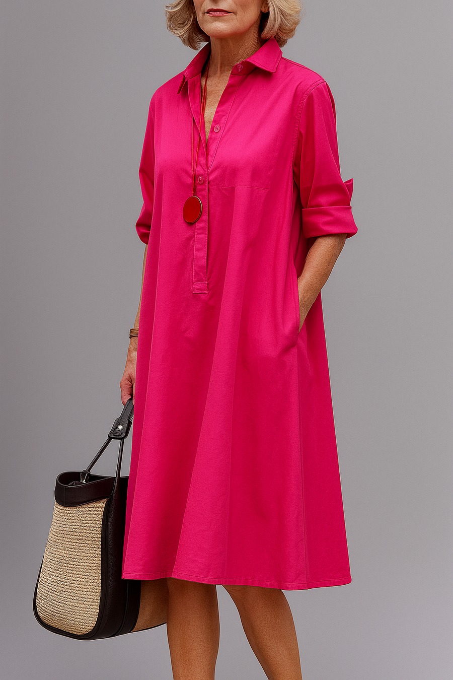 Agnès | Refined Midi Dress