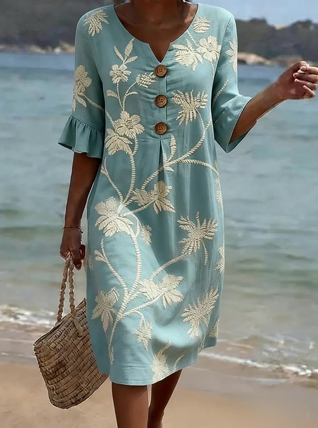 Women’s Casual Floral-Print Dress