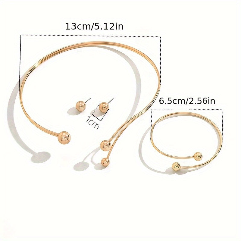 MODERN GEOMETRIC JEWELRY SET