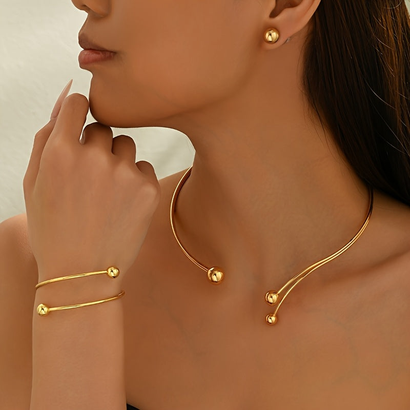 MODERN GEOMETRIC JEWELRY SET