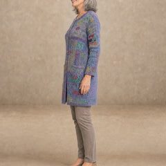 Patchouli | Artistic Button Cardigan – Purple (side)