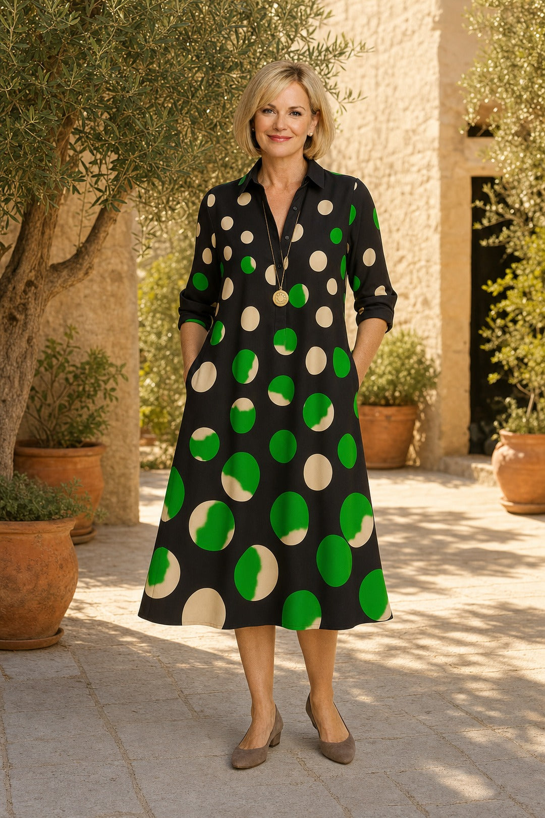 Naire | Relaxed Midi Dress – lifestyle 1