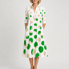 Naire | Relaxed Midi Dress – White