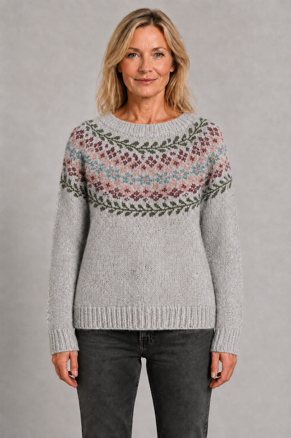 Marley | Floral Round Neck Jumper