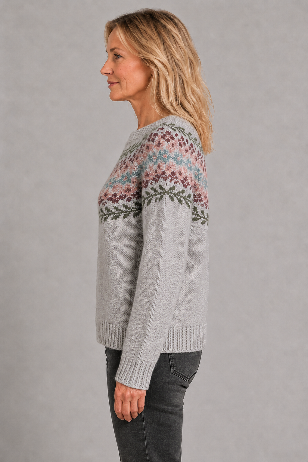 Marley | Floral Round Neck Jumper